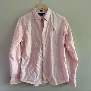 Polo by Ralph Lauren Men's Pink Striped Shirt